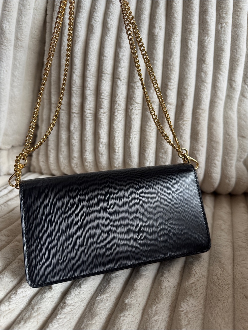 Prada Womens Miniborse Black Vitello Move Small Leather Crossbody 1BP021 - Picture 4 of 8